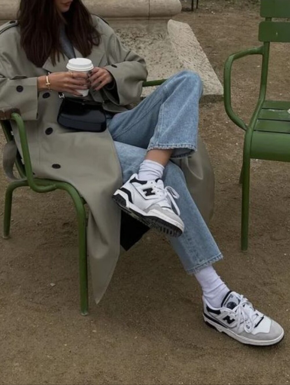New Balance 550 Green And White Sneakers